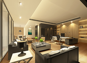 龍威擔保資產(chǎn)公司總經(jīng)理室設(shè)計